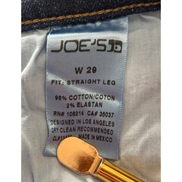 Joe’s Jeans Straight Leg Jeans Medium Dark Wash Low Rise Slim - Picture 6 of 6